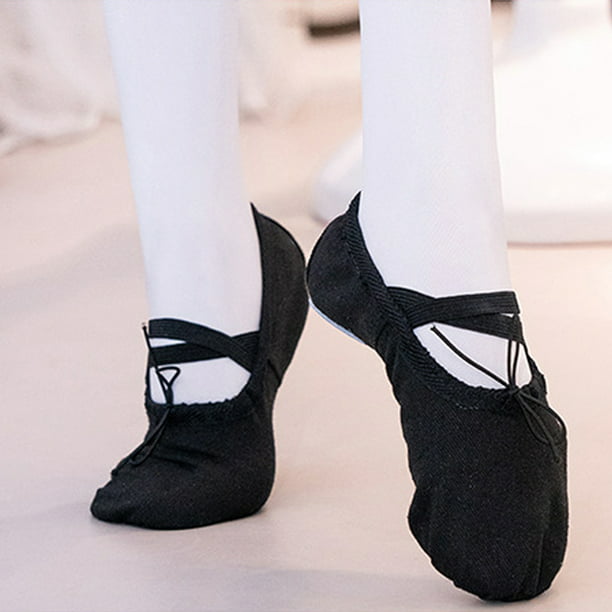 Zapatillas de ballet de lona de moda para mujer, zapatos planos de yoga  para Pink_39 Colcomx ballet pointe zapato de las mujeres niña