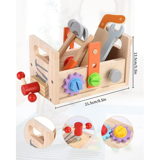 Caja de herramientas de juguete para niño 12 piezas GENERICO