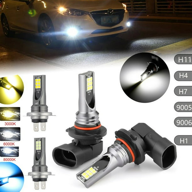 Bombilla LED para coche 110W Luz antiniebla LED H11 H4 H7 9005 9006 H1 H8  H9 Bombilla para coche 24000LM Gao Jiahui unisex