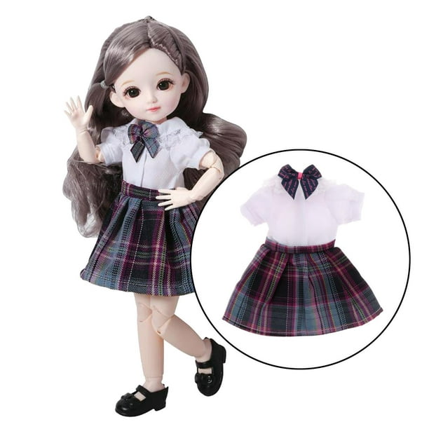 Ropa de muñecas Mini vestido ropa de tela DIY para muñeca de 31cm niños niñas DIY C Trajes De Muñeca | Bodega Aurrera en línea