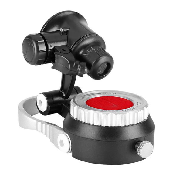 21mm Jeweler Loupe Triplet Lens 10x Magnifier Magnification with LED and UV Light