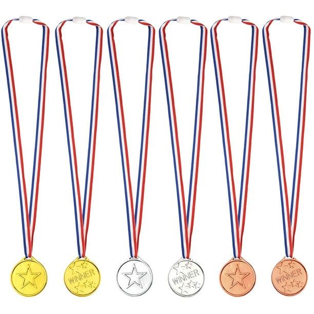 Medallas oro niños 12 medallas cumpleaños infantiles Premios ganadores  juegos