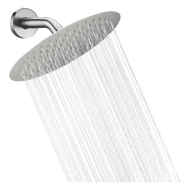 Ducha mezcladora de lluvia para baño DAX, sistema de cabezal de ducha de  lluvia redondo con borde de ducha y ducha de mano, montaje en pared,  acabado
