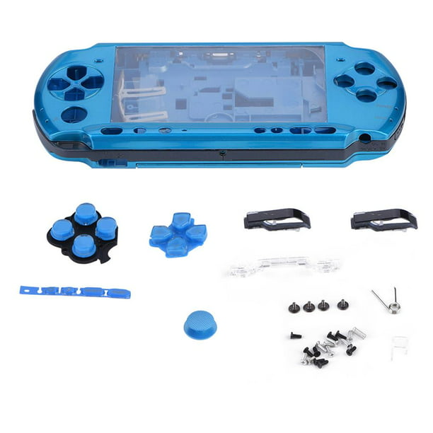 Tholdsy Reemplazo de carcasa completa para consola de juegos, carcasa, funda,  piezas de reparación para PSP 3000 (azul) Videojuegos y accesorios