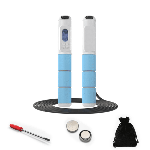 Cuerda De Saltar Ajustable MoKo 2 Piezas | TPU Suave, Mango Antideslizante | Longitud 110 Pulgadas | Para Fitness, Velocidad, Entrenamiento