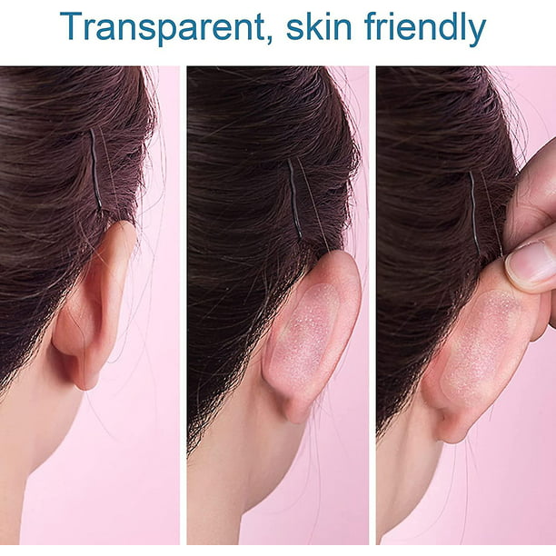 Corrector de orejas, Correctores de orejas sobresalientes transparentes,  Correctores estéticos de pegatinas de silicona para orejas Comtable