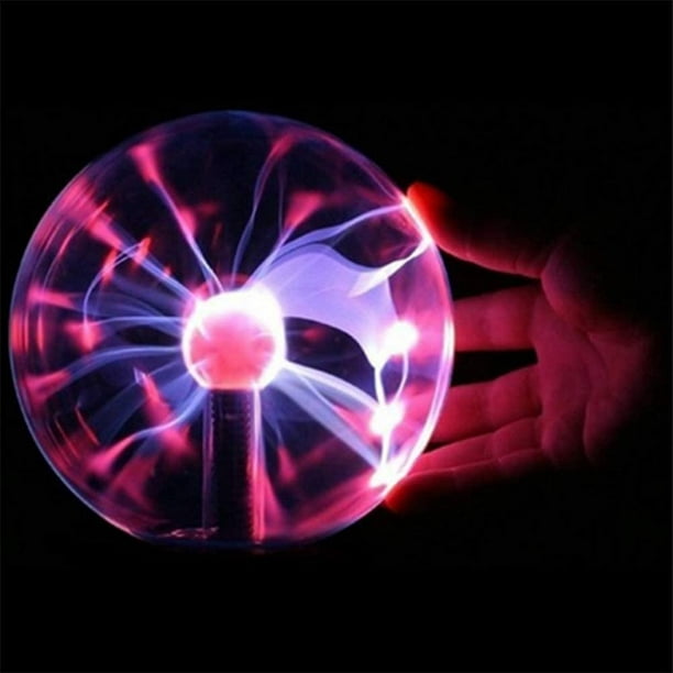 Luz de bola de plasma, luz de bola de iones de bola sensible al tacto de 5  pulgadas Luz roja Luz nocturna novedosa Sailing Electrónica