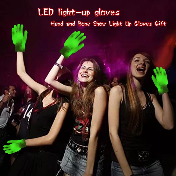 Guantes Con Luz Led De Colores Cosplay Fiestas