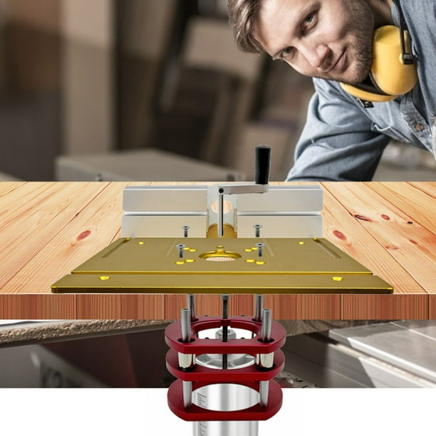 Placa de inserción de mesa para fresadora de madera eléctrica