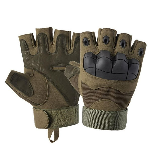  Guantes militares para montar al aire libre, guantes de medio  dedo, deportes militares, guantes de fitness para bicicleta, guantes de  medio dedo L : Deportes y Actividades al Aire Libre