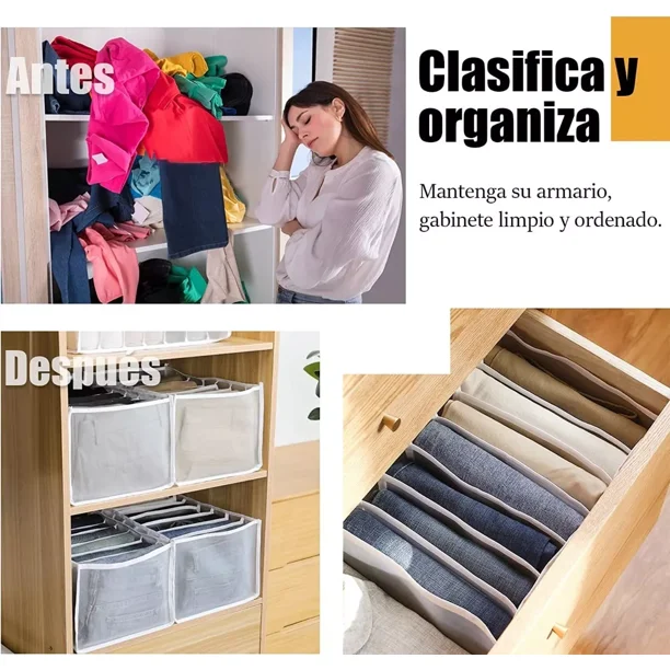 Cajas de almacenamiento para ropa interior, organizadores de armario para  organi