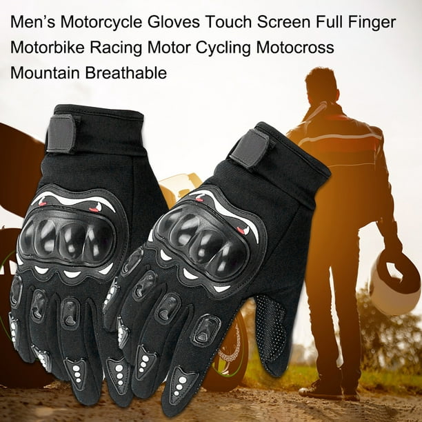 Guantes de moto para hombre Dedo completo Moto Racing Motor Ciclismo  Motocross leyfeng