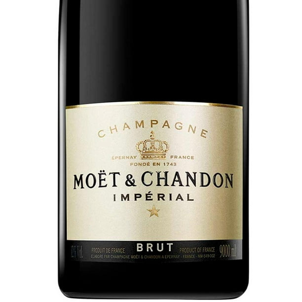 ETIQUETTE DE CHAMPAGNE MOET ET CHANDON EPERNAY / BRUT IMPERIAL