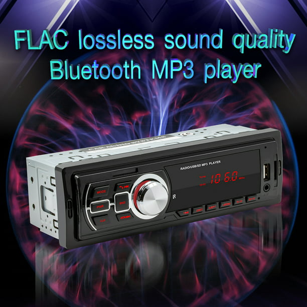 5209E Single DIN Car Radio Audio MP3 Player Bluetooth AUX-in TF USB Auto  Stereo Tmvgtek Autopartes