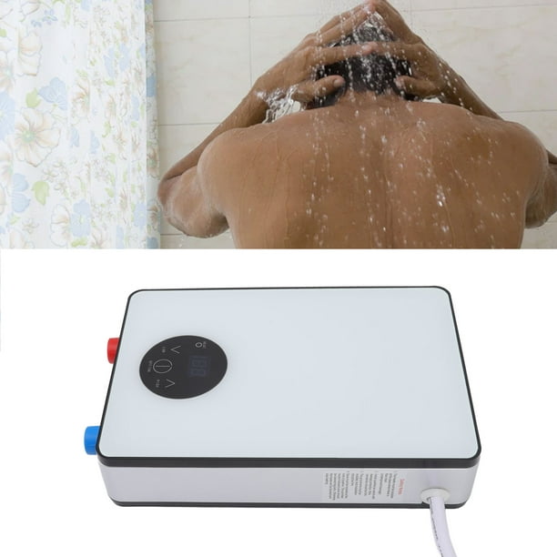 Calentador de agua eléctrico instantáneo sin tanque, 220V, 6500W, para ducha  de baño en casa