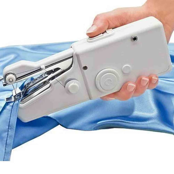 Práctica máquina de coser de mano de puntada como se ve en la  televisión, máquina de coser portátil para manualidades, herramienta de  puntada rápida inalámbrica para tela, ropa, ropa para niños
