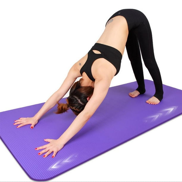  DRGRG Esterilla de yoga antideslizante para fitness, esterilla  de yoga para yoga, pilates, fitness (color verde, tamaño: 0.394 in) :  Deportes y Actividades al Aire Libre