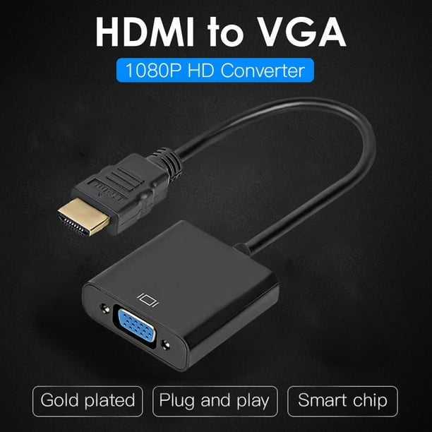 Kuymtek USB hembra a HDMI compatible macho 1080P HDTV TV Digital