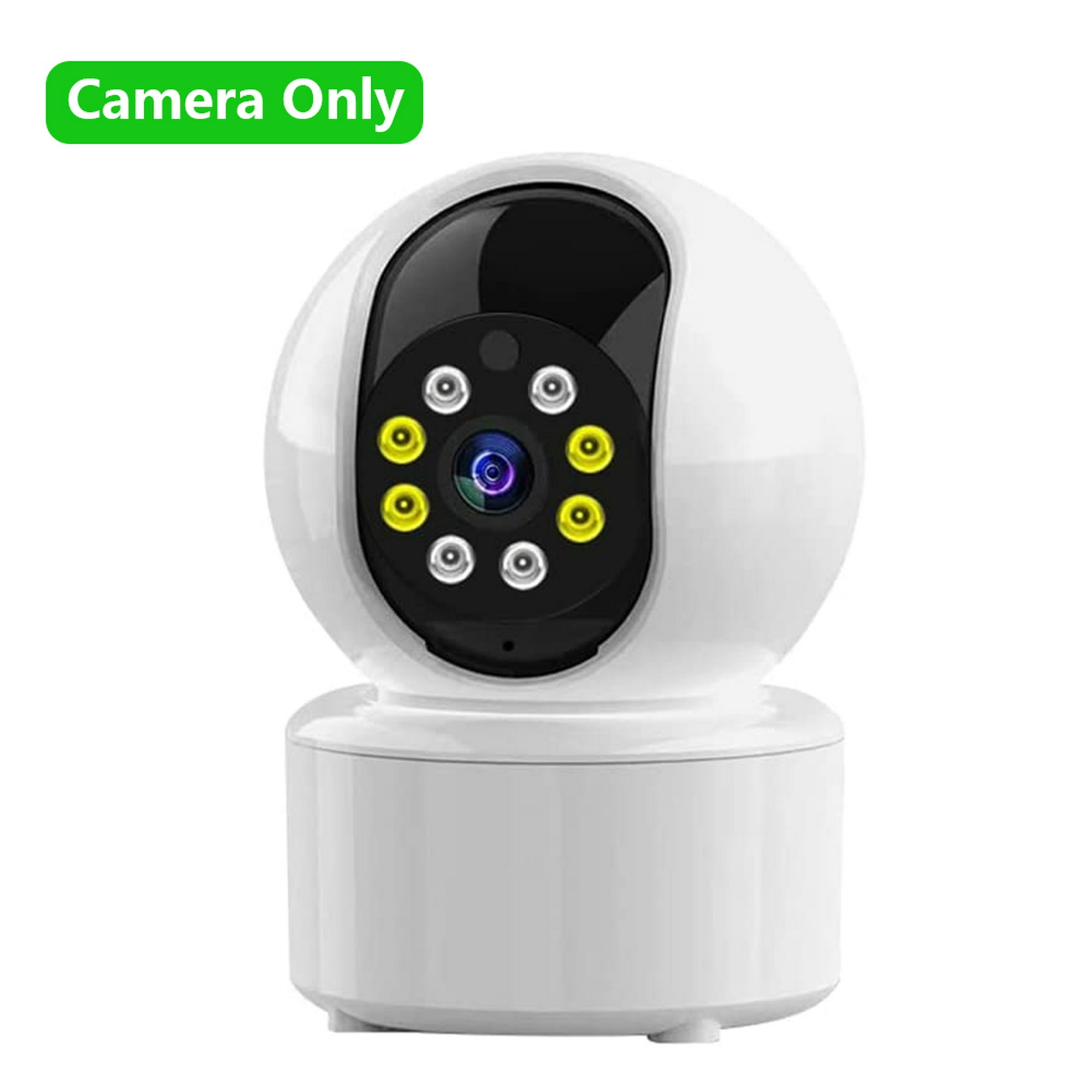 Cámara De Seguridad Para El Hogar Con Wifi, Hd 1080p Cam, Audio  Bidireccional, Visión Nocturna, Detección De Movimiento De Rotación De 360  °, Cámara Ip Inalámbrica Inteligente Para Interiores Para Bebés, Mascotas