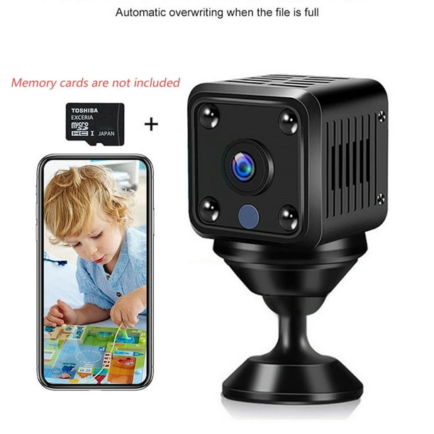 Mini cámara espía WiFi cámara oculta visión nocturna 4K HD cámara espía  para seguridad en el hogar fácil de configurar cámara inalámbrica interior  más
