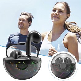 S9 Auriculares Inalámbricos Bluetooth 5.1 Auriculares en Forma de Gota  Negro Baoblaze Auriculares bluetooth