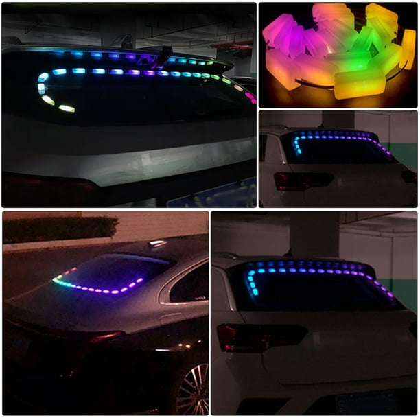 Control de aplicación de luces LED para coche interior con música remota