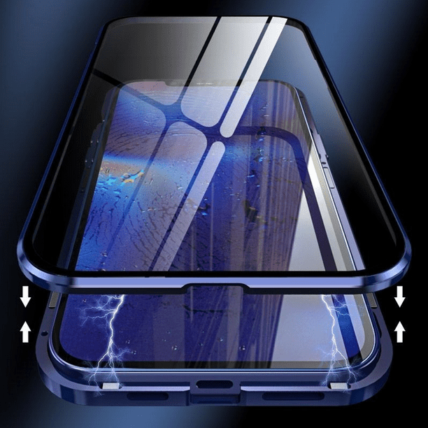 Funda Magnética Metálica De Doble Cara Para iPhone, 1 Pcs Color