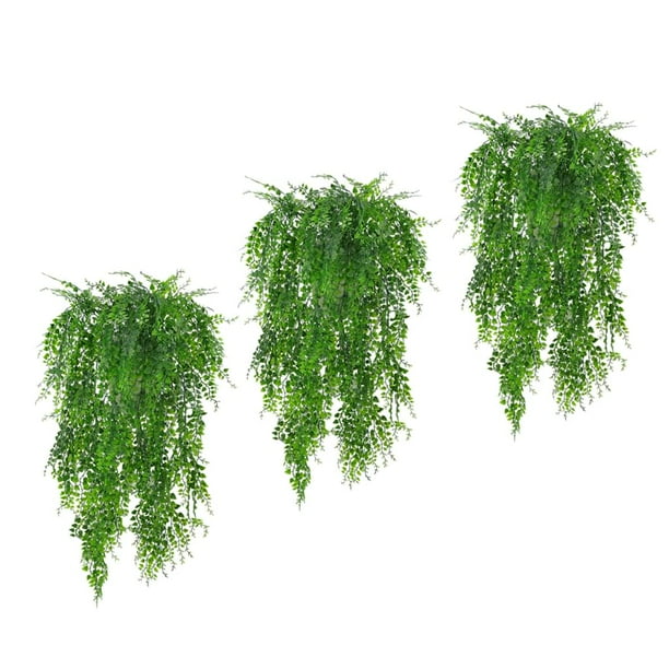 YPLonon Plantas Colgantes Artificiales 2 Piezas Plantas de Plástico Plantas  Exuberantes Hoja de Eneldo Verde Colgante de Pared 110 cm para Interior  Balcón al Aire Libre Maceta Decoración de Boda : .es