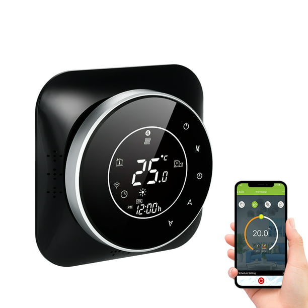 Termostato inteligente Wi-Fi para hogar inteligente, termostato de control  de voz programable, ahorro de energía, instalación de bricolaje, termostato