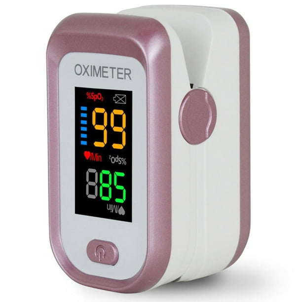 Dedo pulsioxímetro de saturación de oxígeno en sangre el monitor del ritmo  cardíaco y una rápida