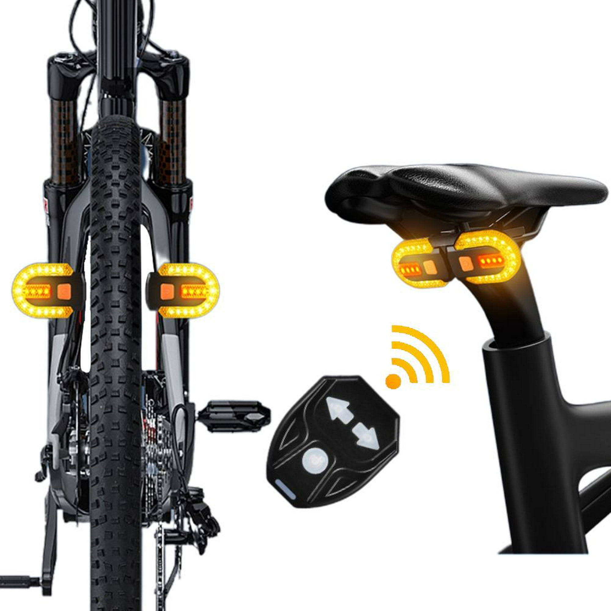Rockbye alarma de luz trasera de bicicleta con sensor inteligente remoto,  lámpara de advertencia de freno, alarma de seguridad antirrobo para ciclismo