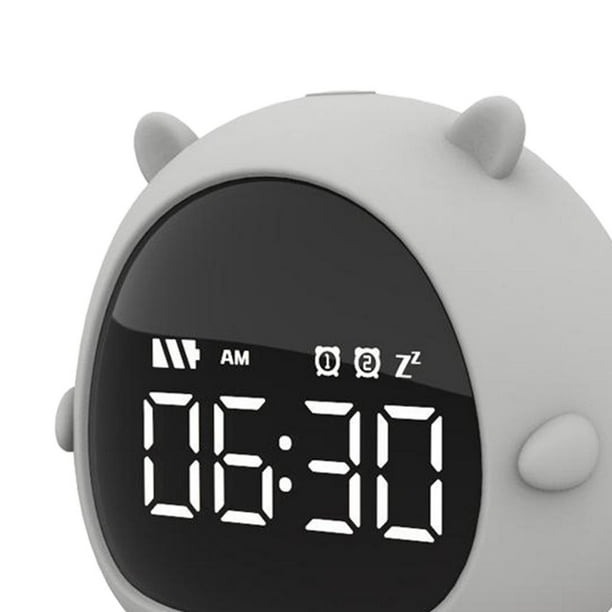Despertador infantil con conejo, reloj digital para habitación infantil  (verde) TUNC Sencillez