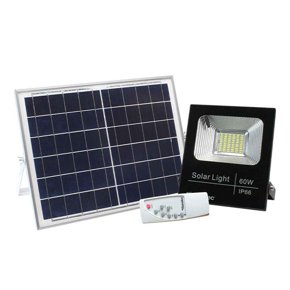 Reflector Led Panel Solar Recargable Exterior Control Remoto 60W Santul 1409