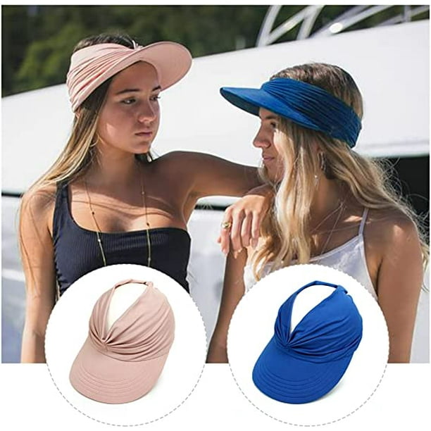 Sombreros de sol para mujer, sombrero de sol, sombrero de playa, visera de  sombrero de sol
