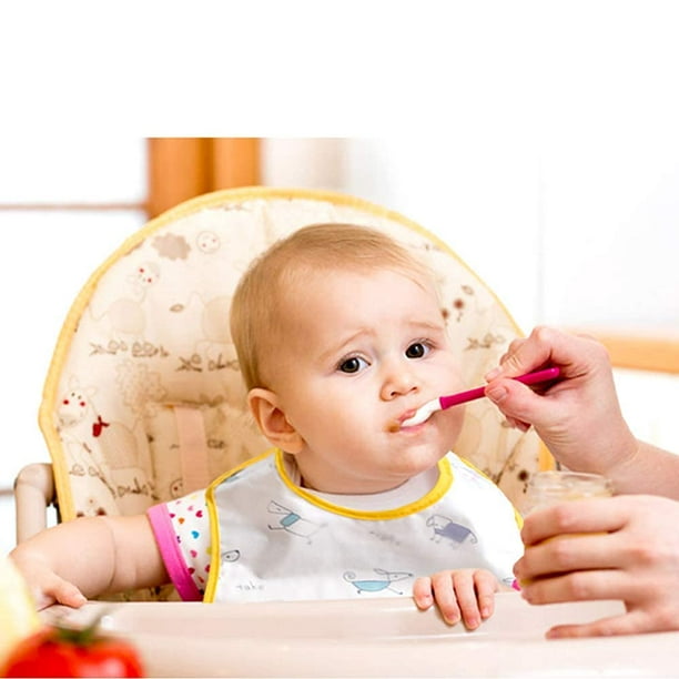  Tiny Twinkle Babero para bebé a prueba de desorden – Babero  impermeable para niña – Lavable a máquina – Cierre ajustable – PFAS, PVC,  BPA, ftalatos – Baberos de comida para