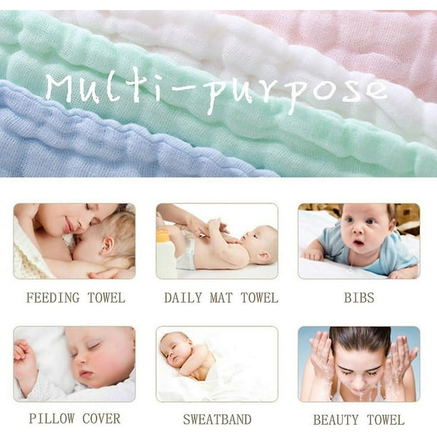 Toallas pequeñas para bebéKidsToalla de cara de niño y  muselina-toalla-bebéniños-Saliva-toalla-supersuave-seca-como-cocina-limpieza-plato-toallas