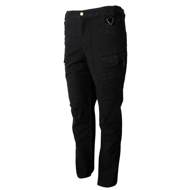Pantalones tácticos para hombres Pantalones para senderismo con múltiples  bolsillos Senderismo Negro shamjiam Pantalones tácticos para hombres
