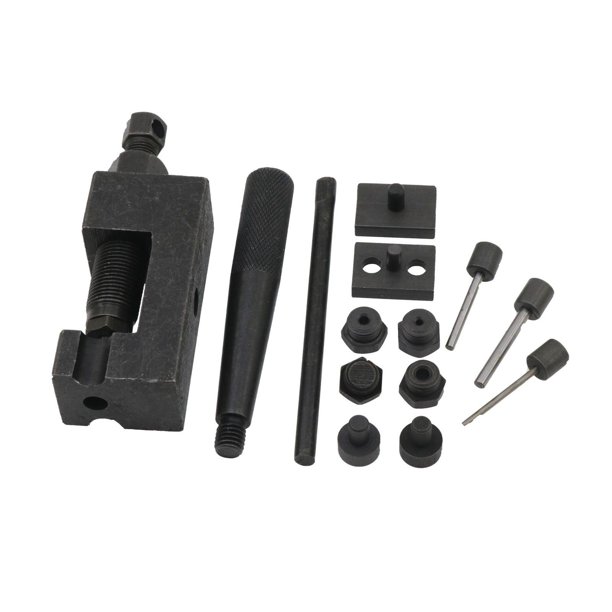 Kit Herramientas De Cortar Y Remachar Cadenas De Moto 8 Piezas con