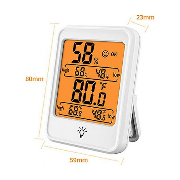 DOQAUS Termómetro higrómetro digital para interiores para el hogar,  termómetro de habitación con actualización rápida de 3 segundos y registros