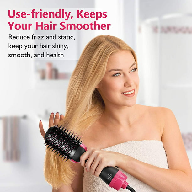 Cepillo secador de pelo, HIPPIH cepillo de aire caliente y secador, cepillo  secador de pelo con iónico negativo para alisar, rizar, secador de pelo  profesional para mujeres Vhermosa WMPH-1338-2