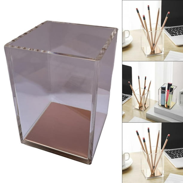 WAVEYU - Portalápices para escritorio, vaso para lapices para escritorio,  organizador de escritorio de cerámica resistente, soporte para brochas de