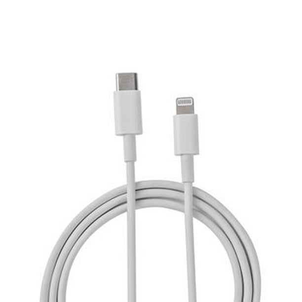 Cable USB Tipo-C a Lightning, longitud cable: 1 m. Carga Rápida PD2