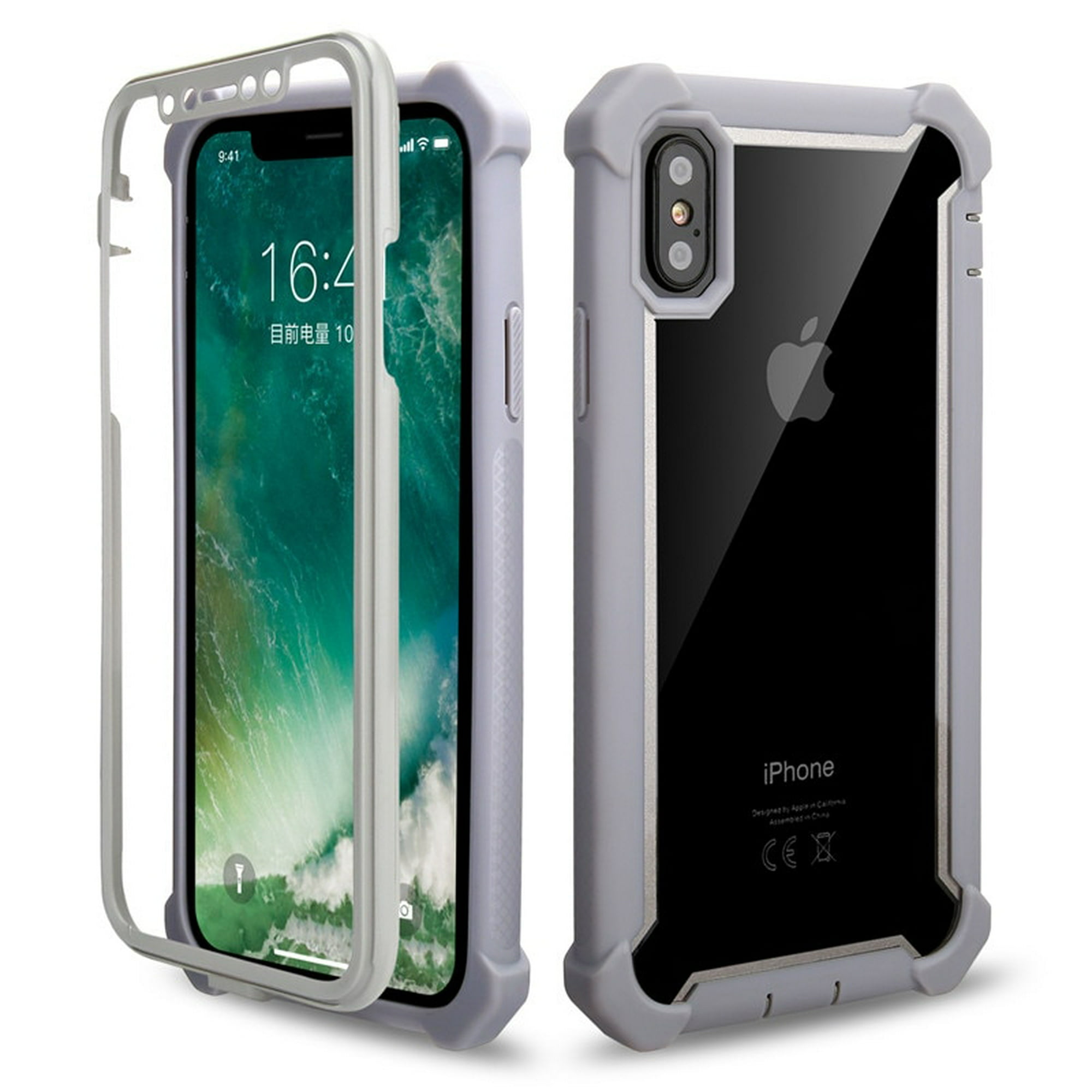 Funda compatible con iPhone 15 Pro Max, [diseño a prueba de polvo] Funda  rígida de cuerpo completo resistente a prueba de golpes con pantalla de