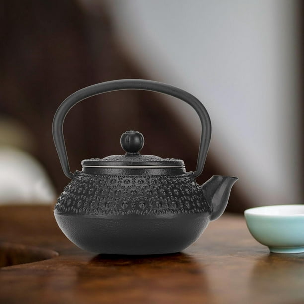  Tetera japonesa de hierro fundido, tetera grande para  decoración de casa de té, amigos, familia, amante del té, tetera eléctrica  doméstica, 10.1 fl oz : Hogar y Cocina