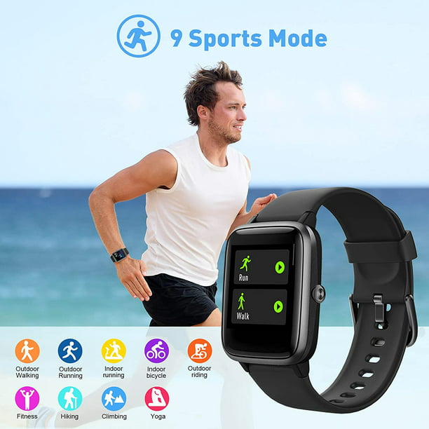 Reloj inteligente para hombre, rastreador de ejercicios: IP68 impermeable  reloj inteligente para Android iOS Phone Sport Running Relojes digitales  con