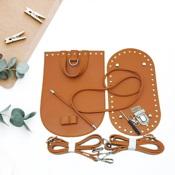 Kit de fabricación de bolsas de cuero, material de poliuretano, bolsas de  ganchillo de cuero, accesorios para bolsos de mano, bolsos cruzados de