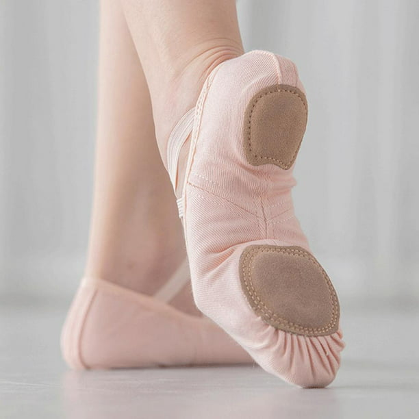 Zapatos de bailarina de práctica para niña y niña, zapatillas de Ballet de  suela suave con lazo de encaje, zapatillas de Ballet para niña - AliExpress
