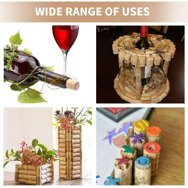 10 tapones de vino, tapones de madera para botellas de vino corcho natural  corchos de madera tapón de botella de vino/cerveza para hacer vino  artesanal (22*18*35mm)