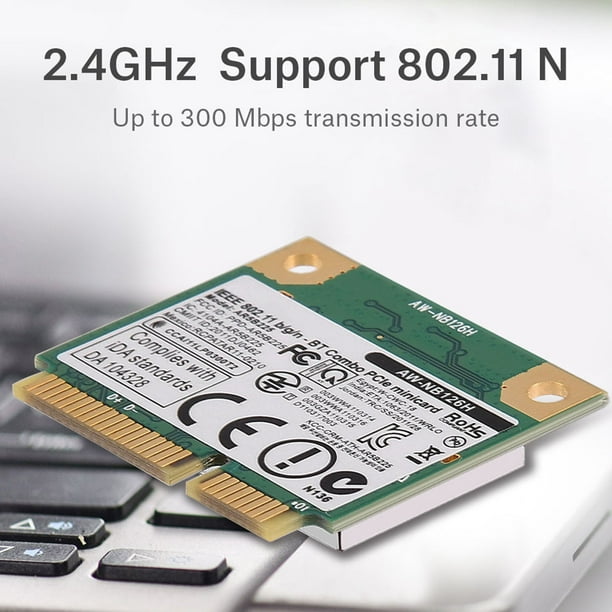 Tarjeta inalámbrica de 24 GHz Wifi 2 en 1 con mini ranura PCI-E para PC/portátilMini  tarjeta wifi de red de 300 Mbps Para la mayoría de PC/portátil ANGGREK  Otros