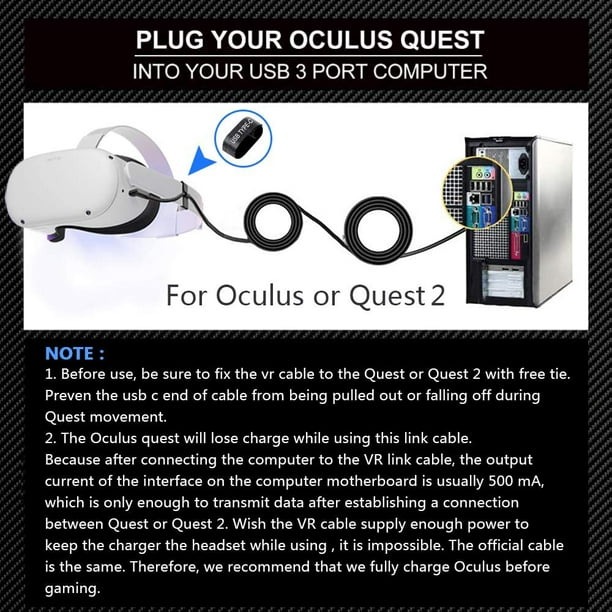 Cable Link 5M para Oculus Quest 2. GENERICO